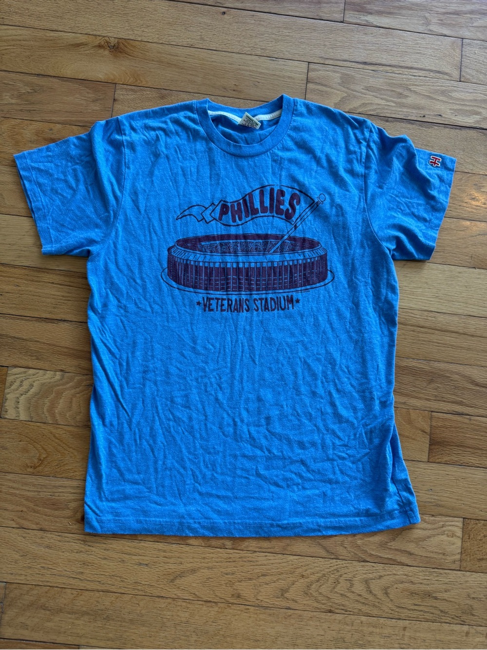HOMAGE Blue Phillies Veterans Stadium Graphic Tee